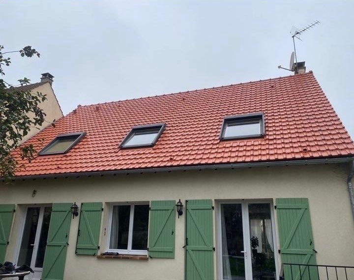 Toiture tuiles avec VELUX